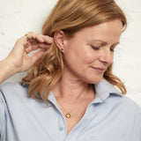 Langton Gold Vermeil and Diamond Stud Earrings