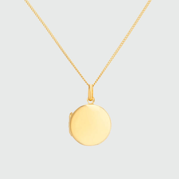 Limerston Gold Vermeil Locket Necklace-Auree Jewellery