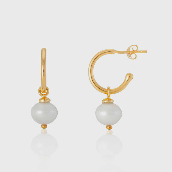 Manhattan 9ct Solid Gold Pearl Drop Earrings