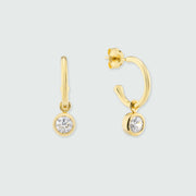 Verona Gold & Cubic Zirconia Interchangeable Drop Earrings