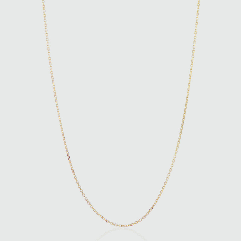 Westminster 16" 9ct Yellow Gold Fine Oval Link Chain