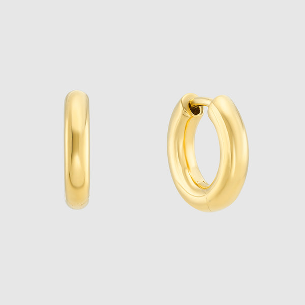 Fernshaw Mini Gold Huggie Hoop Earrings
