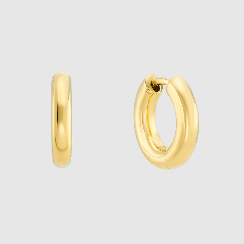 Fernshaw Mini Gold Huggie Hoop Earrings