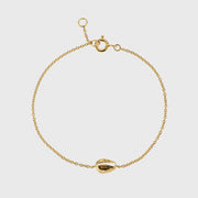 Moka Gold Vermeil Single Shell Bracelet-Auree Jewellery