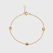 Moka Gold Vermeil Triple Shell Bracelet-Auree Jewellery