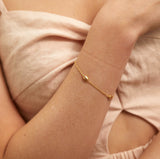 gold shell bracelet 