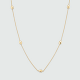Moka Multi Shell 18ct Gold Vermeil Necklace