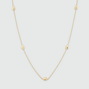 Moka Multi Shell 18ct Gold Vermeil Necklace