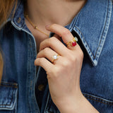 Rings - Mondello Moonstone Gold Vermeil Ring