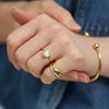 Rings - Mondello Moonstone Gold Vermeil Ring