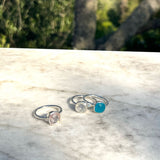 Rings - Mondello Rose Quartz Sterling Silver Ring