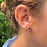Hampton Sapphire & Gold Vermeil Gemstone Stud Earrings