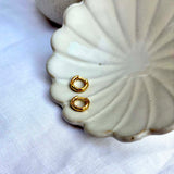 Earrings - Orba Gold Vermeil Huggie Hoop Earrings