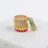 Ortigia Blue Topaz Gold Vermeil Ring