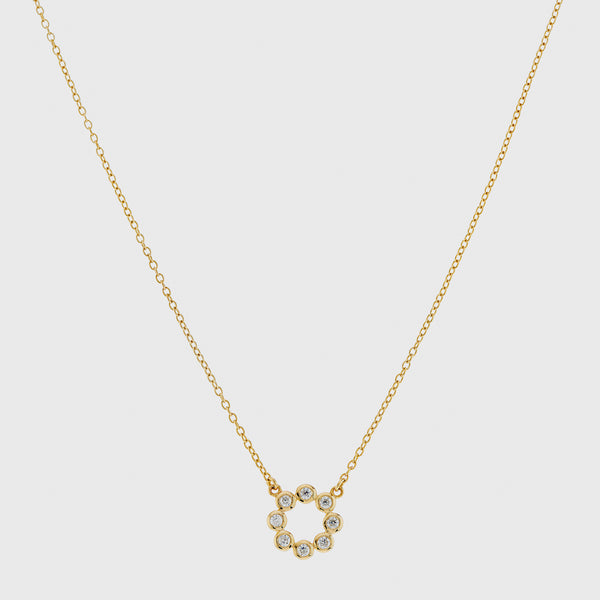 Ortigia Mini Moissanite & Gold Vermeil Necklace