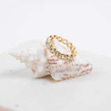 Ortigia Blue Topaz Gold Vermeil Ring