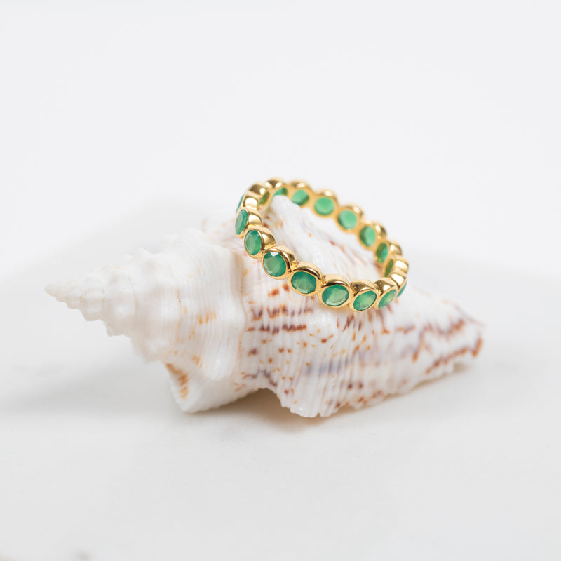 Ortigia Chrysoprase Gold Vermeil Ring