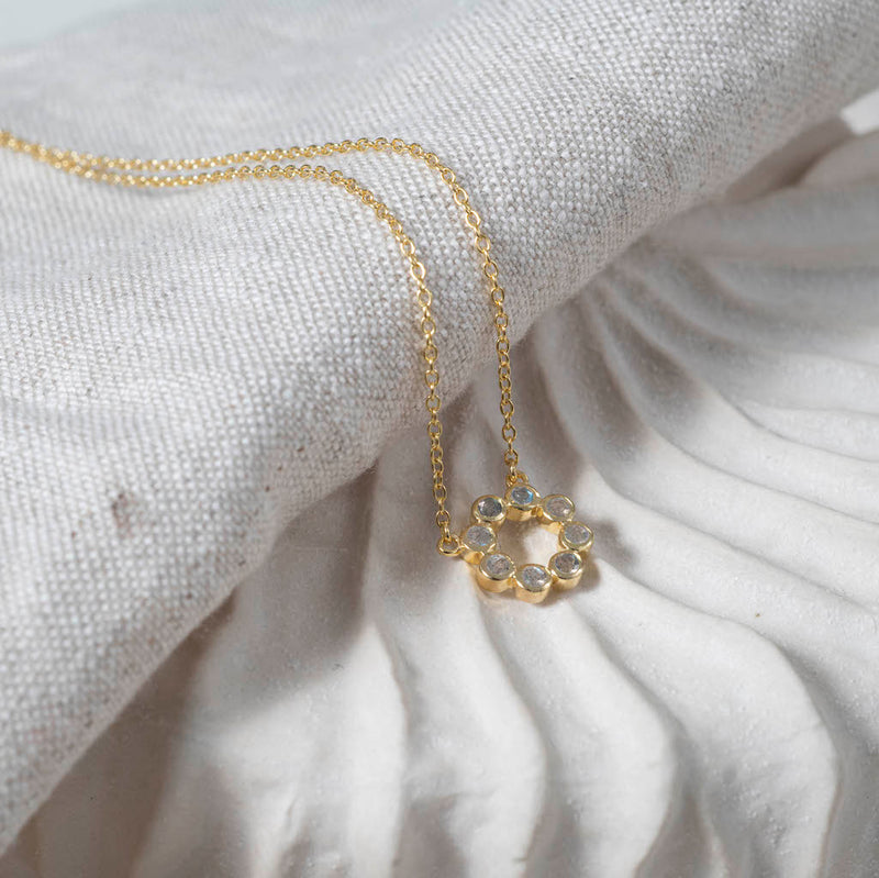 Ortigia Mini Labradorite & Gold Vermeil Necklace
