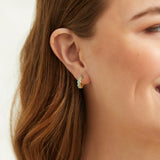 Earrings - Ortigia Mini Amazonite & Gold Vermeil Hoop Earrings