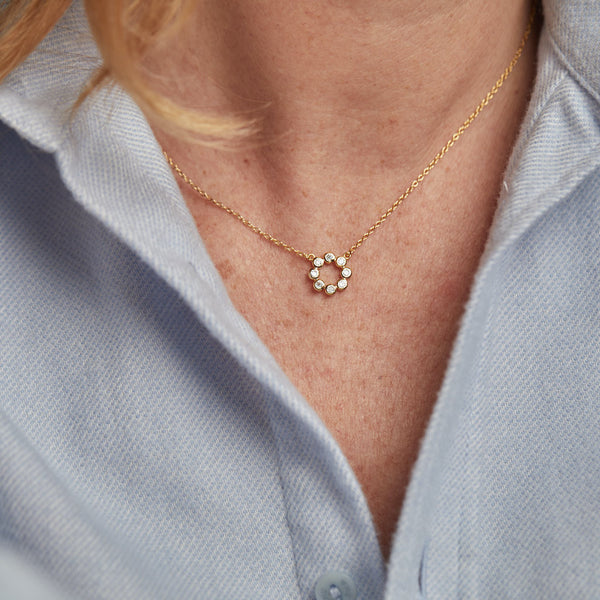 Ortigia Mini Moissanite & Gold Vermeil Necklace