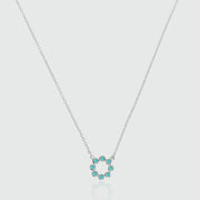 Ortigia Mini Amazonite and Sterling Silver Necklace