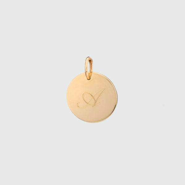 Necklaces & Pendants - Pembroke 9ct Gold Engravable 12mm Small Disc Pendant