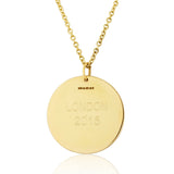 Pembroke 9ct Gold Extra Large 24mm Disc Pendant-Auree Jewellery