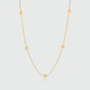 Westwick Quintet Gold Vermeil Disc Necklace