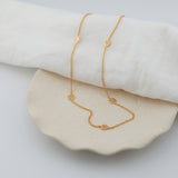 Westwick Quintet Gold Vermeil Disc Necklace