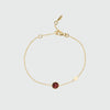 Salina Garnet and Gold Vermeil Disc Bracelet