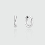 Fernshaw Mini Silver Huggie Hoop Earrings