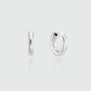 Fernshaw Mini Silver Huggie Hoop Earrings