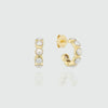Ortigia Freshwater Pearl & Gold Vermeil Mini Hoop Earrings