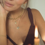 Walcot Personalised Disc Initial with Date Pendant