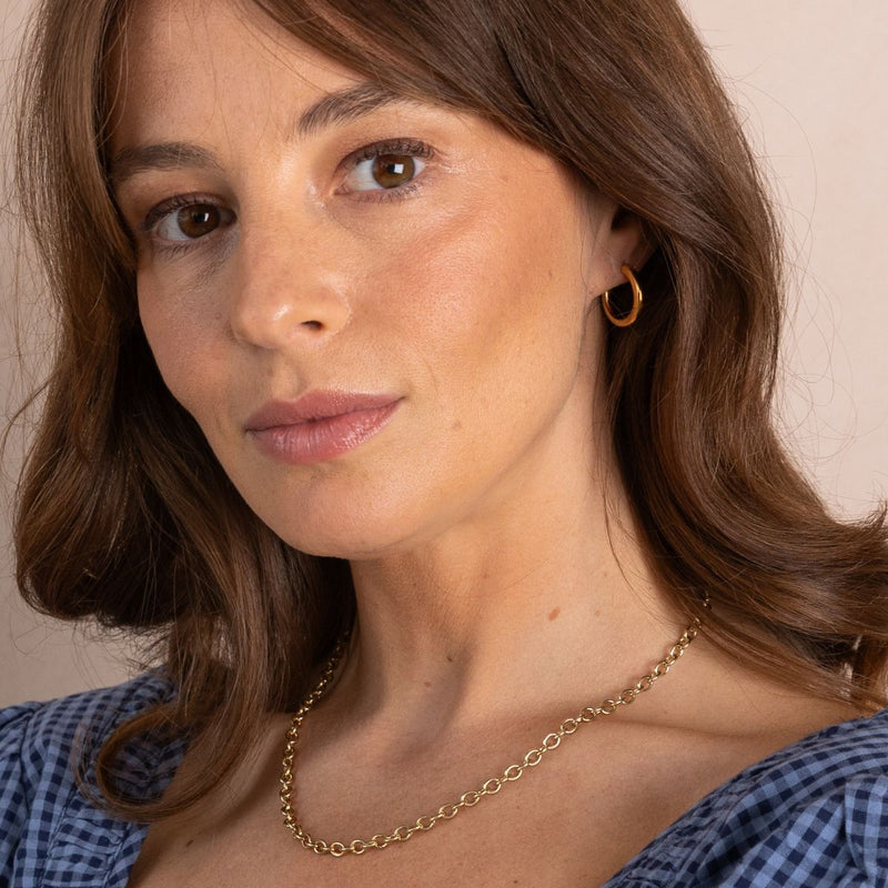 Callow Gold Vermeil Oval Link Necklace