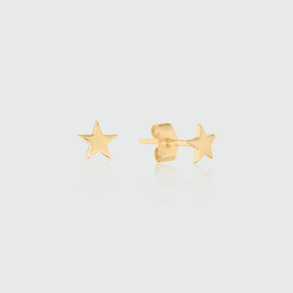 Earrings - Soho Gold Vermeil Star Stud Earrings