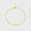 Verona Gold Vermeil Love Heart Bracelet-Auree Jewellery