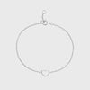Verona Sterling Silver Love Heart Bracelet