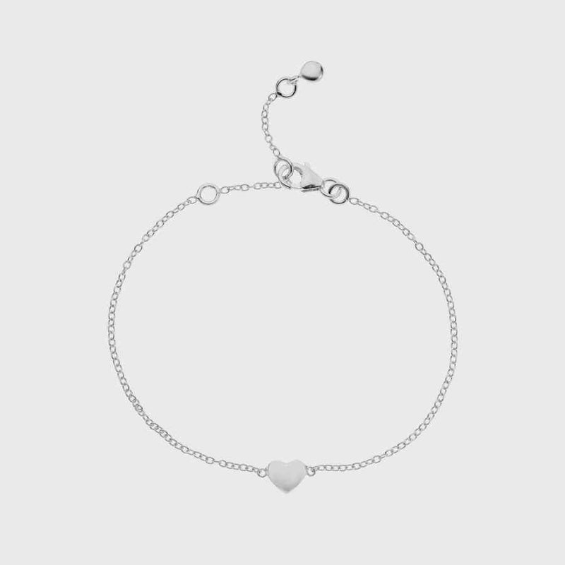 Verona Sterling Silver Heart Bracelet-Auree Jewellery