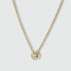 Verona Gold Vermeil & Cubic Zirconia Solitaire Necklace