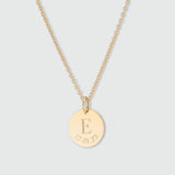 Walcot Personalised Disc Initial with Date Pendant