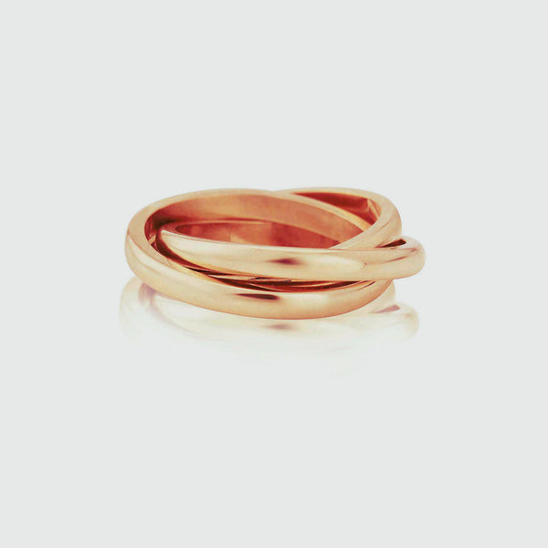 Walton Russian Wedding Ring, 9ct Rose Gold, 2mm