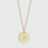 Westwick Yellow Gold Vermeil Disc Pendant Necklace