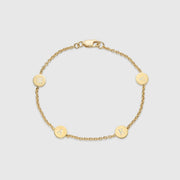 Westwick Quartet Gold Vermeil Disc Bracelet