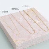 Westminster 16" 9ct Yellow Gold Fine Oval Link Chain
