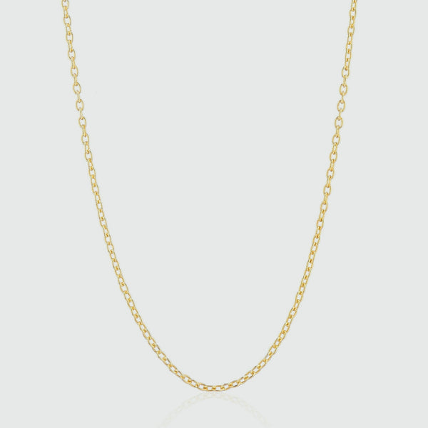 Victoria Yellow Gold Vermeil Trace Chain-Auree Jewellery