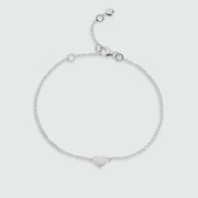 Verona Sterling Silver Full Heart Bracelet