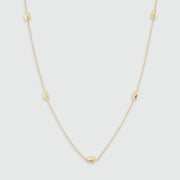 Moka Multi Shell 18ct Gold Vermeil Necklace