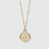 Verona Yellow Gold Spinning I Love You Pendant
