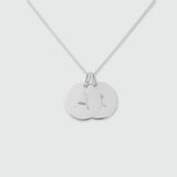 Westbourne 9ct White Gold Disc Duo Necklace